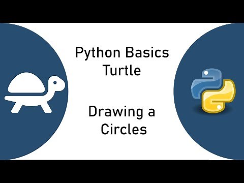 Python Turtle Basics - Drawing Circles (loops and circle command)