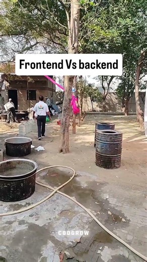 Frontend Vs Backend... | #shorts #shortsfeed #youtubeshorts