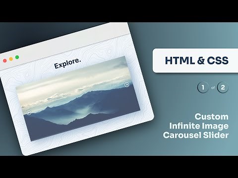 Custom Infinite Image Carousel Slider (HTML, CSS, JavaScript) | Part 1 of 2
