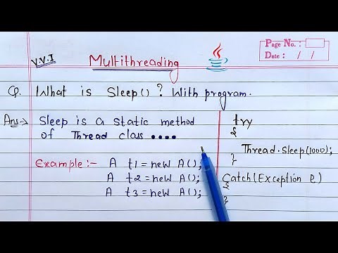 sleep() method in java multithreading | Learn Coding