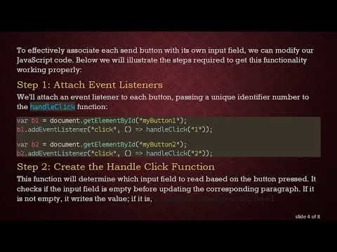 How to Make Each Send Button Only Submit Its Own Input Field