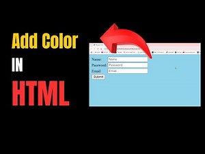 🔥 How to Add Color in HTML Website | Change Text, Background & More! 🎨