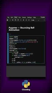 Pygame — Bouncing Ball Animation