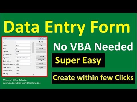 How to Create Excel Data Entry Form (No VBA) | Super Easy
