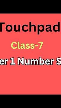 Touch pad class 7 computer Lesson 1 Number System exercise solution#computer#solution