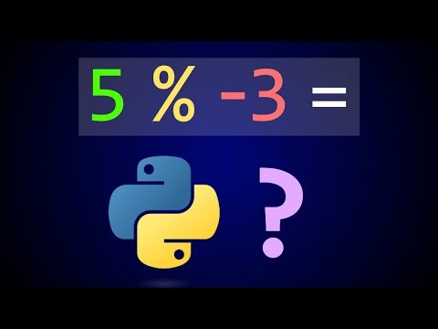 How does the mod operator handle negative numbers in Python?