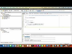 How to create Hello World Program In Java Using NetBeans On Mac / MacOS