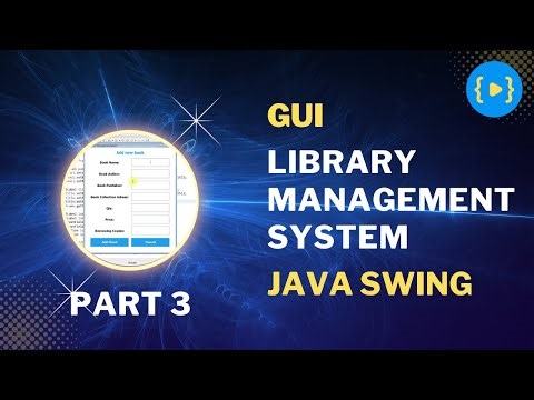 Library Management System GUI using Java Swing (Part 3)