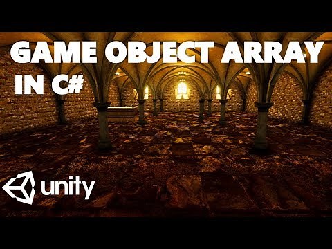 HOW TO CREATE A GAME OBJECT ARRAY IN C# UNITY TUTORIAL