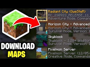 How To Download Maps For Minecraft 2025! - Tutorial