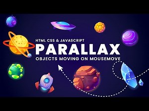 Awesome Parallax Mousemove Effect | Moving Background Objects On Mousemove - HTML, CSS & Javascript