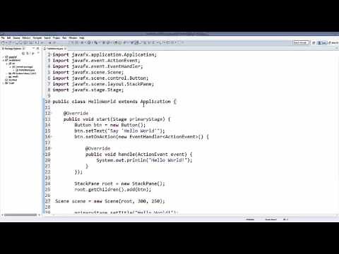 Creating First JavaFx Application In Eclipse IDE