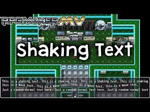 Shaking Text Plugin - RPG Maker MV