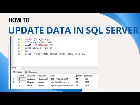 33 How to update data in sql server