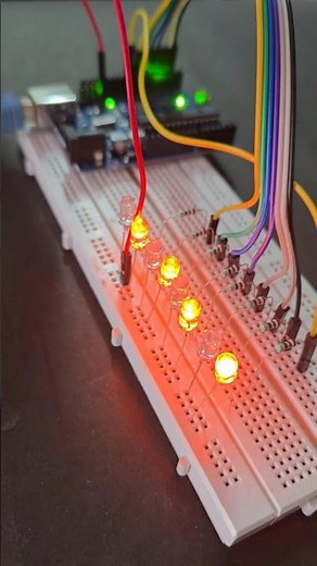 Arduino LED Serial Light Patterns | DIY LED Project #arduino #arduinoproject #programming