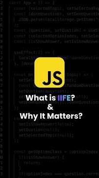 IIFE | #javascript #coding