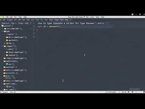 How to Create an Input For Password Entry Python Tkinter : Fsiblog