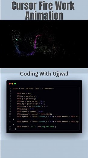 👉 Create a Stunning Cursor Firework Animation with HTML, CSS & JavaScript 🎆