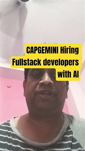 Capgemini Hiring Full Stack Developers 🔥 AI & Machine Learning Jobs