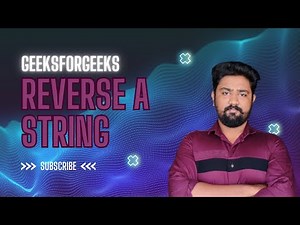 Reverse a String in Java | String Manipulation | Love Babbar DSA | GeeksforGeeks