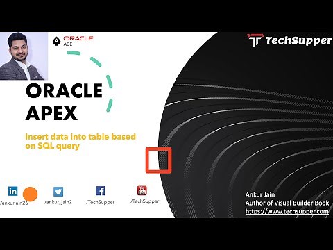 Insert data into table using SQL in Oracle APEX