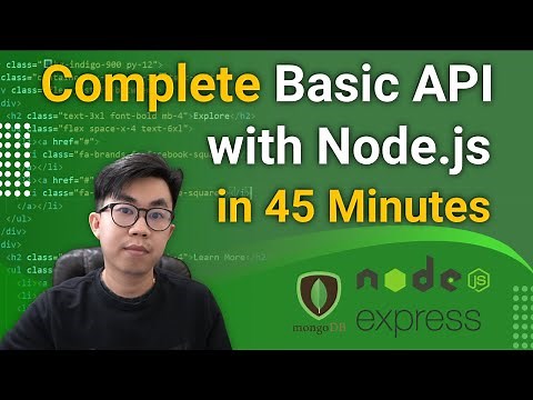 Build Restful CRUD API with Node.js, Express and MongoDB in 45 minutes for Beginners from Scratch