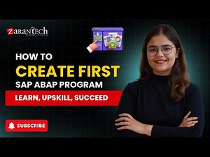 How to Create First SAP ABAP Program | ZaranTech