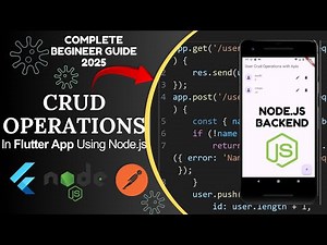Complete Guide: Connect Node.js with Flutter | CRUD Operations, API Testing & Integration