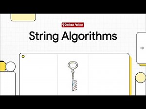 String Algorithms: Unlocking Text Data Power ‪@DatabasePodcasts‬