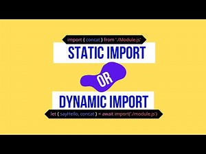 Dynamic Import - For Beginner