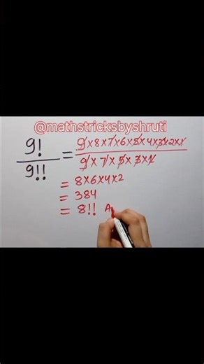 Exploring Factorial &Double Factorial😱📚💡#maths #study #shorts #knowledge #factorial #solve #question