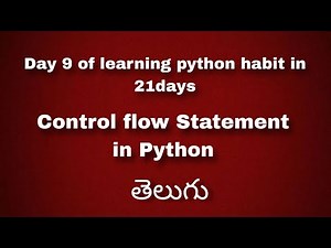 Control flow Statement in Python