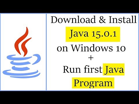 How to Install Java JDK 15.0.1 on Windows 10 + Run your first Java program
