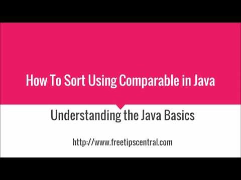 How To Sort Objects Using Comparable Interface