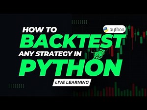 Learn How to BackTest any Strategy in Python | Python For Trading | Python for BackTesting for FREE