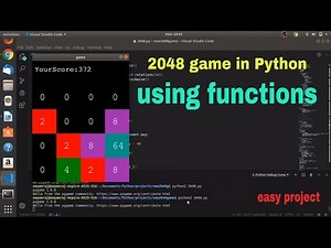 2048 GUI game using functions in python with code [easy]
