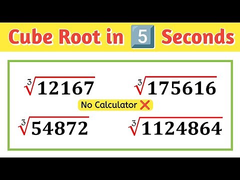 Cube Root in 5 Seconds 🔥 | Magic Trick to Find Cube Root of ANY Number Instantly!