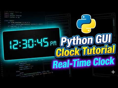 Python Digital Clock using Tkinter | Beginner GUI Project