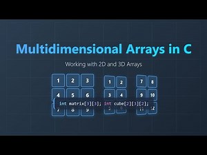 C Programming: Master Multidimensional Arrays (2D & 3D) for Beginners