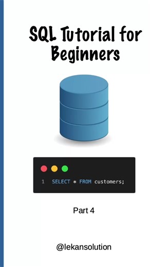 SQL for beginners - Part 4. Run SQL queries on MySQL Workbench