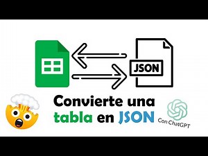 Convierte tus tablas a JSON muy fácil con chatGPT 🤯