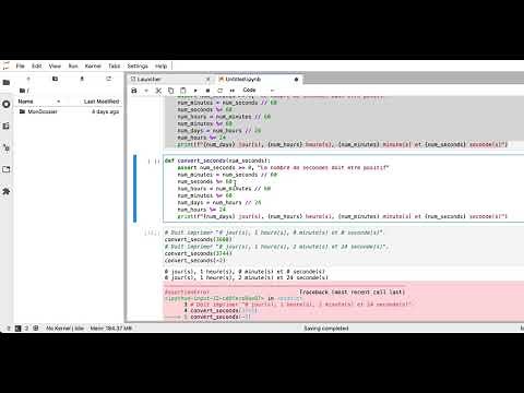 Exercice python: fonction qui convertit des secondes en jours/heures/minutes/secondes.