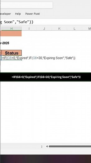 How to Build an Expiry Alert in Excel in 60 Seconds! 🧠
