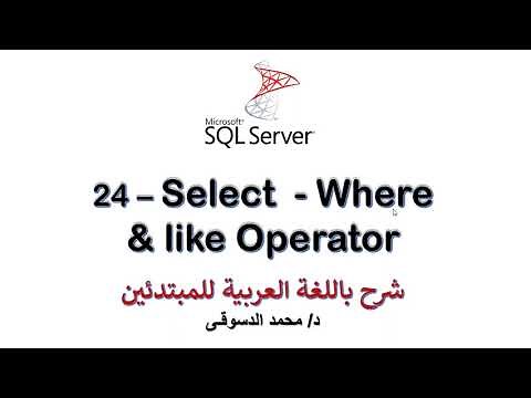 24 - | MS SQL Server For Beginners | - | Select Statement - Like Operator |