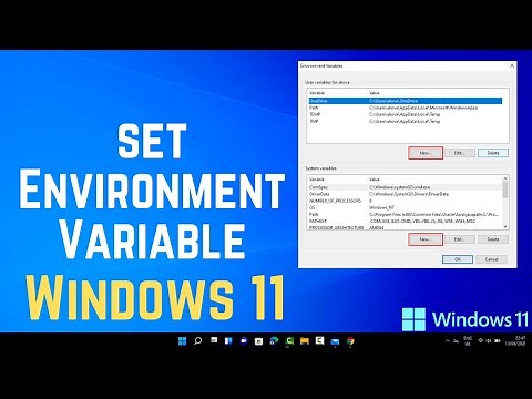 How to Set Environment Variables in Windows 11