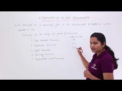 Introduction To Instruction Set For 8085 Microprocessor