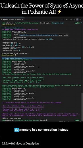 5 Minute Guide to Mastering Pydantic AI Sync and Async