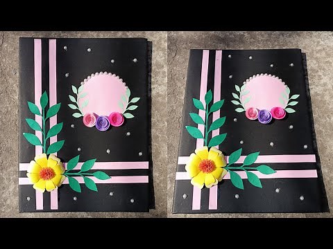 Very Simple and easy Project file decoration. Practical file, notebook, scrapbook, decoration idea.