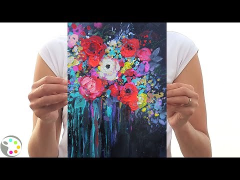 How to Paint Flowers | Acrylic Painting Tutorial