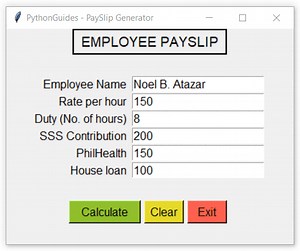 How to Generate Payslip using Python Tkinter.mp4